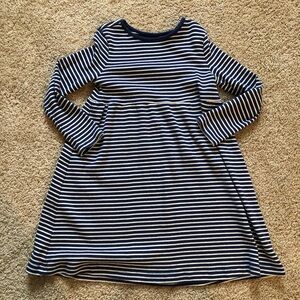 Moon and Back/ Hanna Striped Dress 110 5 navy white
